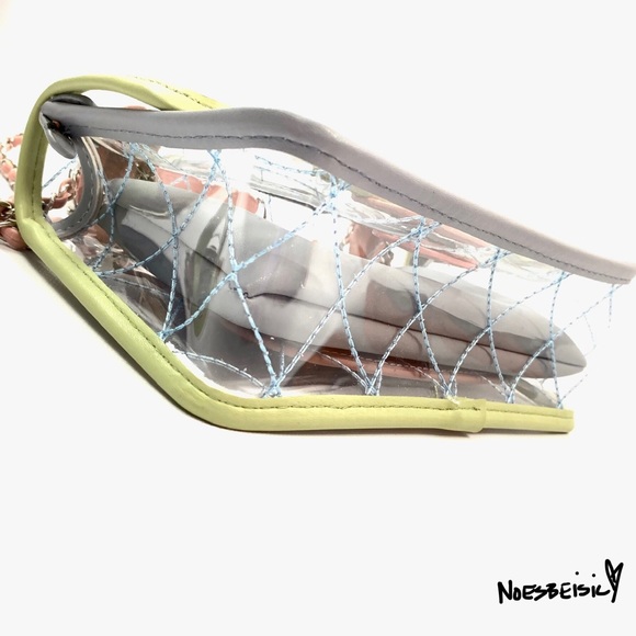 🚫SOLD•TR🎱SY🚫 Clear Pastel Crossbody Bag - Picture 7 of 8